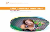 KNGF Evidence Statement - Fysiotherapie en kanker · zoals beschreven door Van der Wees et al. (2007). De aanbevelingen zijn opgesteld op basis van wetenschap-pelijke evidentie. Voor