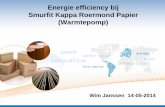 Energie efficiency bij Smurfit Kappa Roermond Papier ... · IBK Koudetechniek, compressor deel + warmtepomptechnologie ECN, warmtepomptechnologie Smurfit Kappa PPT, technologie m.b.t.