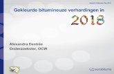 Asphalt & Bitumen Day 2018 Gekleurde bitumineuze ... · granulaten aan een beperkt aantal geometrische en mechanische eisen in de standaardbestekken van de Belgische gewesten voldoen