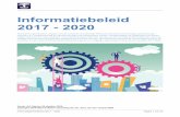 Informatiebeleidsplan 2017 - 2020 - nativeconsulting.nl · Doorontwikkeling innovatief dienstverleningsconcept: Digitale kanalen (zoals website, apps, social media) zijn de voorkeurs