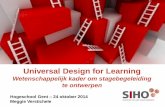 Universal Design for Learning - EYE OPENER - Welkomeyeopenerenwaugent.weebly.com/uploads/5/9/1/0/59104941/intervisie... · Richtlijn 1 Spreek verschillende zintuigen aan ... • Voice-over