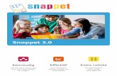 Snappet 3 · Snappet 3.0. Zo’n 2.000 basisscholen in Nederland werken in-middels dagelijks in de klas met een tablet voor elke leerling, en bijna allemaal kozen ze daarbij voor
