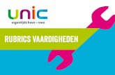 Rubrics vaardigheden - toetsrevolutie.nltoetsrevolutie.nl/wp-content/uploads/2018/04/Boekje-Rubrics-UniC... · dingen aanwijzen die ik de volgende keer anders zou kunnen doen zodat
