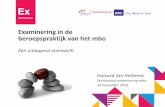 Examinering in de beroepspraktijk van het mbo - 2daagsebtgzws.nl · Oplossingsrichtingen 1. Beschikbaarheid van een heldere visie op examinering binnen de reële beroepscontext 2.