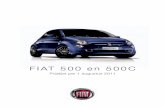 FIAT 500 en 500C · 4h5 Exterieurkleur 164 (ragamuffin red), parelglanslak o-800,-672,- 0,- 672,-58B Exterieurkleur 407 (footloose Blue), metaallak-o 300,-252,- 0,- 252,-6fW Exterieurkleur