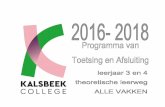 PTA THEORETISCHE LEERWEG 2016 2018 - kalsbeek.nl · BIOLOGIE Ljr Periode Leerstofomschrijving: Kennen in globale omschrijving kunnen in opdrachten (vaardigheden benoemen) Toetsvorm