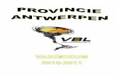 Provincie Antwerpen Vad - BBC  .0077 Mercurius bbc Berchem ... 1674 BBC Campinia Dessel - Retie