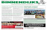BINNENDIJKS 45/46 14/15 noVemBer 2015 Binnendijks · van Deen (klinkende) munten te verdienen. In de Deen-vestiging aan de Purmerendse Wagenweg verzamelde ZOB in totaal 17.485 munten