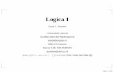 Logica 1 - Departement Filosofie en Religiewetenschap ...jjoosten/filo4/lecture2.pdf · Compositionaliteit: de waarheid van een propositioneel logische formule wordt volledig bepaald