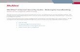McAfee Internet Security Suite - Beknopte handleidingdownload.mcafee.com/products/manuals/nl/mis_quickstartguide_2007.pdf · Na installatie geeft SecurityCenter met een groen vinkje