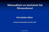 Het laatste taboe - hersenletselteamutrecht.nl · Praktijk Hulp bij Hersenletsel te Maarn De Maatschap, bureau voor deskundigheidsbevordering hersenletsel 4 boeken: Veranderd Leven;