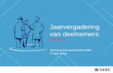 Hand-out - mijnnibcpensioen.nl 2018... · – Rente effect op Totale Verplichtingen (+1,8%) (2016: -9,9%) • Rentehedge leidt tot afdekking van ongeveer 55% van het renterisico van