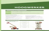 Hoogwerker - Ecopediaecopedia.be/data/documenten/veiligheidsinstructiekaarten/VIK9... · Hoogwerker Platform gesloten vloerleuning, tussenleuning en plint Antiklembeveiliging bij
