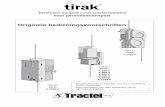 Originele bedieningsvoorschriften - lgh.eu · PDF file1 Elektrisch aangedreven staaldraadtakel voor personentransport TIRAK® serie T 1020 P tirak® TIRAK® serie X 300 P X 400 P X