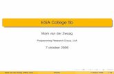 ESA College 5b - os3.nl fileReguliere Expressies Een reguliere expressie (regexp, regex, regxp) is een string (een woord), die, volgens bepaalde syntaxregels, een verzameling