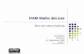 HAM Radio deLuxe - pi4asv.nl · 4 PE1CVJ Positionering software Concepten Set besturing Logboek functies PSK31 browser Mapper Satelliet tracking Internet (QRZ.com, updates etc.) DX