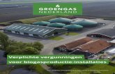 Verplichte vergunningen voor biogasproductie-installaties · Bent u een producent van biogas of wilt u in de toekomst biogas gaan produceren? Dan doet u er goed aan de informatie