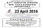0((17(72//(0%((.« 1 7 GROTE PRIJS - WK Tollembeek Sportief - Boekje... · 2019-01-18 · Beste vrienden van W.K. Tollem beek Sportief, ... patrick.de.ville@belgacom.net Kapper E