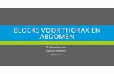 Blocks voor thorax en abdomen [Alleen-lezen] - uzleuven.be · Analgesie van abdomen en/of thorax Beste analgesie = centraal zenuwblock: epiduraal/intrathecaal ... Dorsale ramus spieren/huid