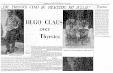 HUGO CLAUS over Thyestes - platform{DH} – …theater.ua.ac.be/claus/pdf/1966-05-07_claus_dagblad.pdfmoet eten en hij eet het niet. Zulke lap pen entrecote, gepeperd en gezouten tus