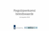Regiobijeenkomst beleidswaarde - ilent.nl · Conceptuele keuzes beleidswaarde •Marktwaarde als vertrekpunt •Marktwaarde voor BOG/MOG/Intramuraal/parkeren •Verkoop •Discontering