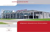Aliplast Aluminium Extrusion - qwindows.nl · Diverse bewerkingen zijn mogelijk op uw brute profielen of na het lakken en anodiseren, zoals het verzagen tot op een nauwkeurige tolerantie,