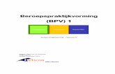(BPV) 1 - maken.wikiwijs.nl · Portfolio In het portfolio bewaar je de resultaten van de uitgevoerde taken, beoordeling van het bedrijf en alle andere bewijzen van je leer/werkproces.