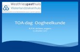 het rode oog TOA-dag Oogheelkunde - nvtoa.nl · Het ulcus corneae geneest gelukkig met de intensieve druppeltherapie en vele bezoeken aan de oogarts. Het hypopion verdwijnt en het