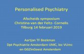 Afscheids symposium Christina van der Feltz- Cornelis ... · DSM-III-R diagnosis of major depressive episode. Interleukin-1 (IL-1) can provoke the Interleukin-1 (IL-1) can provoke