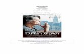 Persmap nlfr - cinemien.be file3 HANNAH ARENDT – synopsis nl + fr De Duits‐joodse filosofe Hannah Arendt (Barbara Sukowa) vlucht voor de nazi's naar