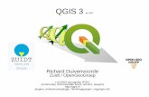 QGIS 3 - raw.githubusercontent.com · QGIS kan features copy/pasten als Geojson Maak een default project aan voor je gebruikers “QGIS GML Application Schema Toolbox” plugin Grass