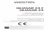 QUASAR 24 F QUASAR 24 - teplo.comteplo.com/goods/pdf/westen_westen_quasar_instr.pdf · QUASAR 24 F WESTEN, entre as empresas líder na Europa na produção de aparelhos térmicos