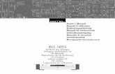 RCC-1055-v2-b-issue-1-ENG - rotel.comrotel.com/sites/default/files/product/manuals/RCC-1055-OM.pdf · Zorg dat niet alleen de RCC-1055, maar de gehele installatie uitstaat, als nog