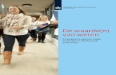 De waarde(n) van weten - Rijksoverheid.nl · Dit is een publicatie van de directie Hoger Onderwijs & Studiefinanciering van het Ministerie van Onderwijs, Cultuur en Wetenschap. Uitgave