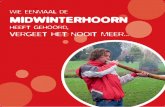 WIE EENMAAL DE MIDWINTERHOORN · In Twente, delen van Drente, het Duitse grensgebied en ook in de Achter-hoek, wordt nog steeds geblazen op de midwinterhoorn, een houten instrument.