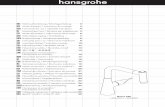 DE 2 - assets.hansgrohe.com · Perdita di acqua intorno all’erogazione girevole - O-ring difettoso - Sostituire l'o-ring Perdita di acqua al set di fissaggio - I raccordi dei flessibili
