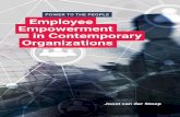 Power to the People POWER TO THE PEOPLE Employee ... dissertation.pdfVRIJE UNIVERSITEIT Power to the People: Employee Empowerment in Contemporary Organizations ACADEMISCH PROEFSCHRIFT