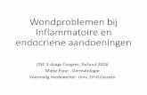 Inflammatoire en endocriene aandoeningen - wondzorg.net · inflammatie door activatie van diverse pathways • Pyoderma gangrenosum is een klinische diagnose ‘per exclusionem’,