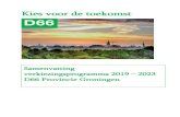 Kies voor de toekomst - provinciegroningen.d66.nl · D66 staat voor een vitaal platteland en een sterke stad, waar het goed leven, wonen en werken is. Samen zorgen we ervoor dat het