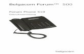 Forum Phone 510 - Proximus642cea85-3f33-4b47-b406-d2e7fdb97aaa/... · Interne klok Uw Forum Phone 510 beschikt over een interne klok. Deze is nodig om in de ruststatus van de telefoon