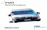 431011 FIAT Prijs Bedrfswagens · 904 Connect NAV+ navigatiesysteem met LCD-kleurenscherm (incl. optie 540) 1.630 1.940 737 2.676 943 Verhoogd laadvermogen tot 853 kg. (niet op 1.2B