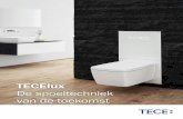 TECElux · Voor het glas hangt een heel normaal toilet. Daarachter: een kleine revolutie op het gebied van design, functionaliteit en comfort. TECElux biedt een groot aantal nieuwe
