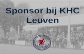 Sponsor bij KHC Leuven - ICLUB Leuven Sponsordossier 2017.pdf · Een decennium eerder was KHC Leuven maar liefst vijf maal landskampioen bij de dames. Wat bieden we u ? Partnerships