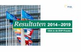 CDA EPP - Resultaten 2014-2019 · 2019-05-02 · 6.1 Europa dichterbij gebracht 74 6.2 Toetredingsonderhandelingen met Turkije opgeschort 77 6.3 Verstandig omgaan met de Brexit 78
