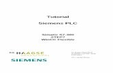 Tutorial Siemens PLC · 2013-05-09 · Tutorial Siemens PLC pagina 4 Simatic S7-300 1. Inleiding Het zal de meeste mensen niet opvallen, maar veel van onze producten worden gemaakt