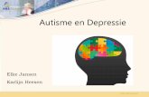 Autisme en Depressie - Trimbos-instituut · 2015-12-09 · DSM-IV Criterium 3 Beperkt patroon van interesses en activiteiten • Preoccupatie met stereotiepe belangstelling(en), abnormaal