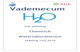 Vademecum - ADC Analytisch Diagnostisch Centrum...chemisch wateronderzoek. Dit vademecum maakt deel uit van het productenassortiment van de sub-afdeling CWL resorterend bij de afdeling
