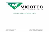 Kunststoffen en resistentie - VIGOTEC...Amorfe thermoplasten zijn in ongekleurde toestand glashelder. Semikristallijne thermoplasten Bij semikristallijne thermoplasten zijn er gebieden