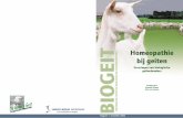 Homeopathie bij geiten - Louis Bolk4 Homeopathie bij geiten – ervaringen van biologische geitenhouders 1 Inleiding Met name bij biologische veehouders, maar ook in de gangbare veehouderij