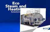 Eco Steam and Heating · stoom met economiser, ontgasser en ontharder in 40 voets container Olietank in 20 voets container. Automatisering en digitalisering Door de hoge automatiseringsgraad
